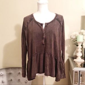 Free People Acid Wash Thermal